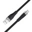 Usb Кабель-зарядка Type-C Hoco X53 Angel silicone 3A 1м плоский силиконовый чёрный