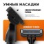 Набор для бритья Xiaomi "BEHEART" S500 +3 насадки и пена черный
