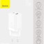 Зарядный блок для смартфонов Baseus Super Si Quick Charger 2 порта 1USB/1C 30W EU, белое