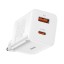 Зарядный блок для смартфонов Baseus Super Si Quick Charger 2 порта 1USB/1C 30W EU, белое