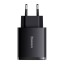 Зарядный блок 3в1 с быстрой зарядкой Baseus Super Si Quick Charger 2USB/1C 30W, черное, EU