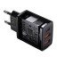 Зарядный блок 3в1 с быстрой зарядкой Baseus Super Si Quick Charger 2USB/1C 30W, черное, EU
