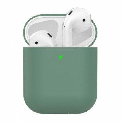 Силиконовый чехол для AirPods зеленый