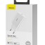 Сетевое зарядное устройство с Type C, скоростная зарядка Baseus Speed Mini 1C 3A/20W, белое