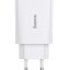 Сетевое зарядное устройство с Type C, скоростная зарядка Baseus Speed Mini 1C 3A/20W, белое