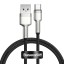 Usb Кабель-зарядка TYPE-C Baseus Cafule Series Metal Data Cable 66W 1м (CAKF000101) черный