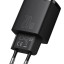 Зарядный блок Type C+1USB Baseus Compact 20W EU 1USB/1C, черное