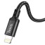 Usb Кабель-зарядка Type-C на Lightning Hoco X14 Double 3A 20W 2м в тканевой оплетке черный