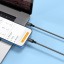 Usb Кабель-зарядка Type-C на Lightning Hoco X14 Double 3A 20W 2м в тканевой оплетке черный