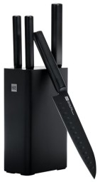 Набор ножей Xiaomi Heat Cool (4 ножа с подставкой) (HU0076) черные