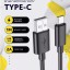 Usb Кабель для зарядки Type-C Hoco Speed X88 3A 1м черный