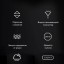 Зонт автоматический Xiaomi Full Automatic Zuodu Umbrella LED, черный