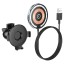 Держатель c беспроводной зарядкой в воздуховод Hoco CW42 (MagSafe) 15W магнитный черный