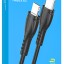 Провод для зарядки Type-C на Lightning Borofone Durable 12W - силиконовый - черный - 1м