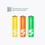 Батарейки Xiaomi ZMI Rainbow ZI7 тип AAA 24 шт цветные - пальчиковые батарейки