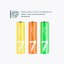 Батарейки Xiaomi ZMI Rainbow ZI7 тип AAA 24 шт цветные - пальчиковые батарейки