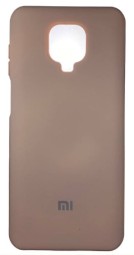 Накладка для Xiaomi Redmi Note 9 Pro Silicone cover пудро