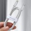 Кабель-зарядка Type-C на Lightning Baseus High Density Braided 20W 1м (CATLGD-02) белый