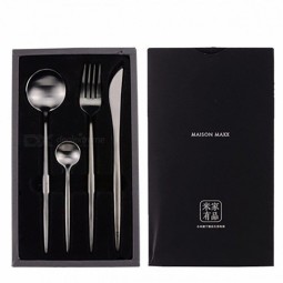 Набор столовых приборов Xiaomi Modern Flatware, 4 предмета, серебристый